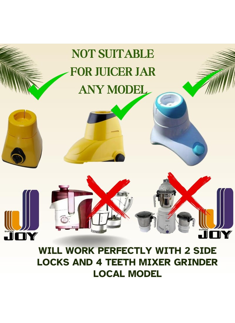 Super Joy Mixer Grinder Chutney jar 400 ml Plastic Base Stainless Steel Body