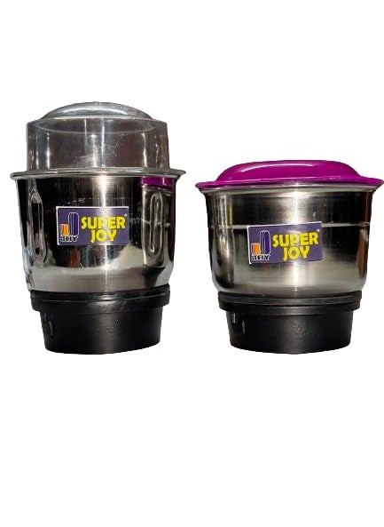 SUPER JOY DOUBLE MIXER GRINDER CHUTNEY JAR 390, 450 ml combo jar for all local and branded mixer