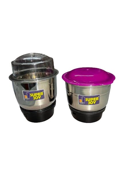 SUPER JOY DOUBLE MIXER GRINDER CHUTNEY JAR 390, 450 ml combo jar for all local and branded mixer