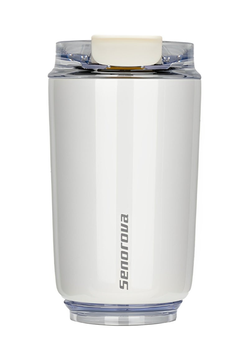 Travel Coffee Mug, 320ml Insulated Beverage Cup With Leakproof Lid, Long Lasting Coffee Tumbler With Lid And Straw, Travel Coffee Thermos
