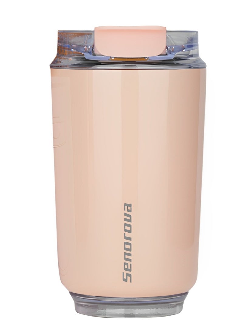 Travel Coffee Mug, 320ml Insulated Beverage Cup With Leakproof Lid, Long Lasting Coffee Tumbler With Lid And Straw, Travel Coffee Thermos