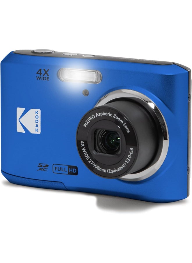PIXPRO Friendly Zoom FZ45-BL 16MP Digital Camera with 4X Optical Zoom 27mm Wide Angle and 2.7