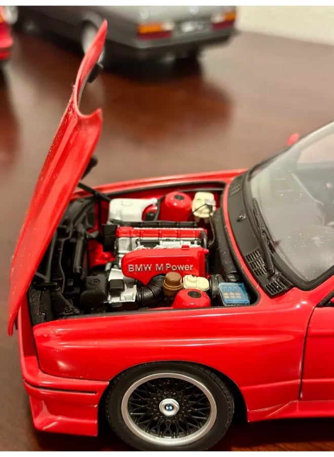 Diecast Toy Car Model 1:24 Scale – Alloy Metal Miniature with Lights & Sound, 4 Doors Open, Boys Birthday Gift