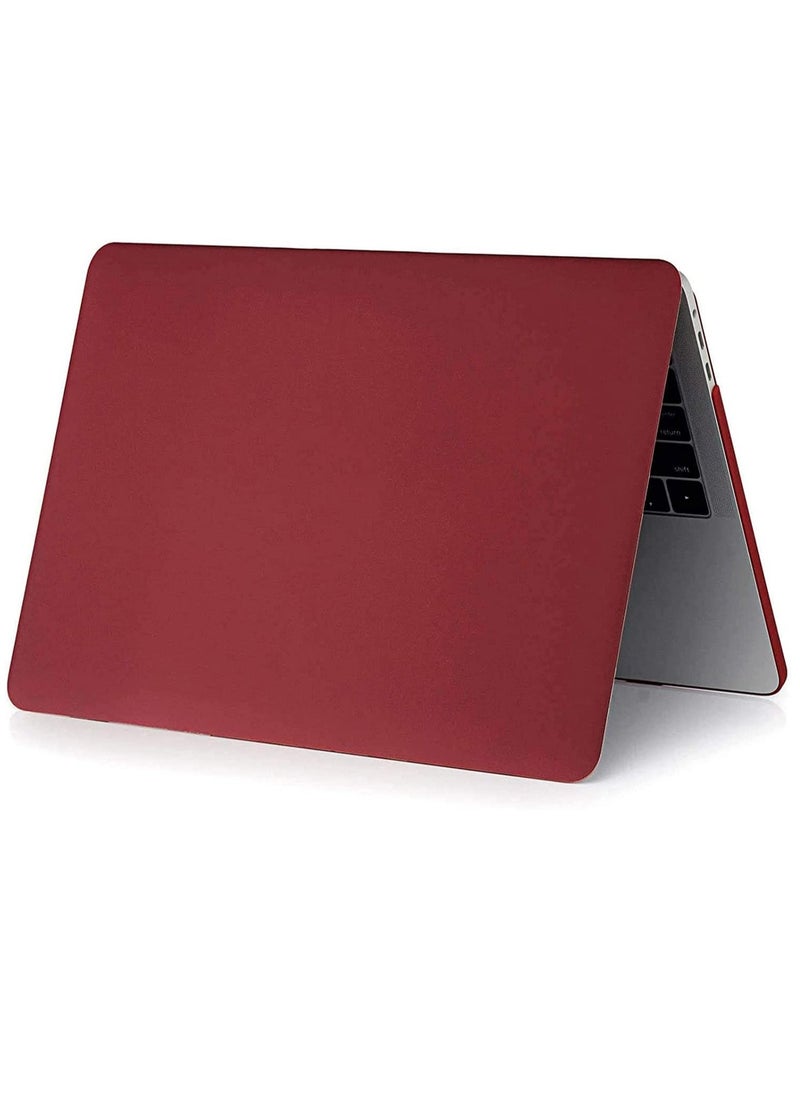 MacBook Pro 13 inch Case 2020 2019 2018 2017 2016 Release A2338 M1 A2289 A2251 A2159 A1989 A1706 A1708 Plastic Hard Shell Case with Touch Bar Wine Red