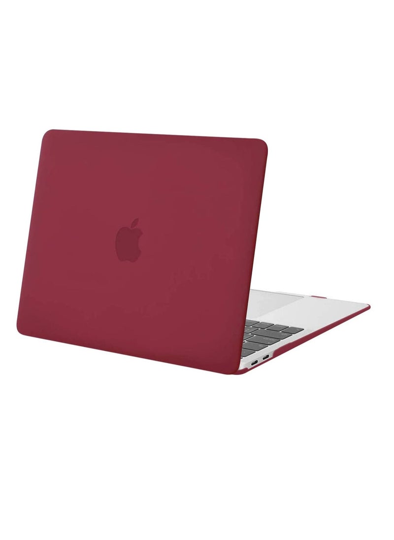 MacBook Pro 13 inch Case 2020 2019 2018 2017 2016 Release A2338 M1 A2289 A2251 A2159 A1989 A1706 A1708 Plastic Hard Shell Case with Touch Bar Wine Red