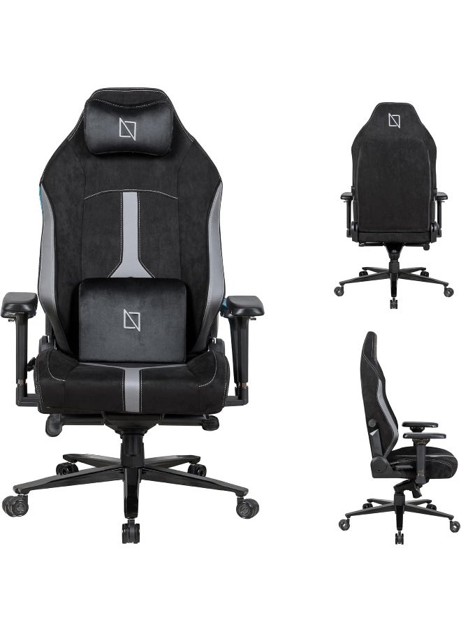High Back Computer Gaming Chair with Magnetic 4D Swappable Armrests, Lumbar Pillow & Magnetic Headrest