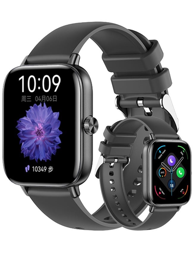 1.83-Inch Bluetooth Smart Bracelet/Smartwatch, Sports Sleep Monitoring, Answering/Making Calls, Silicone Strap, RT i128