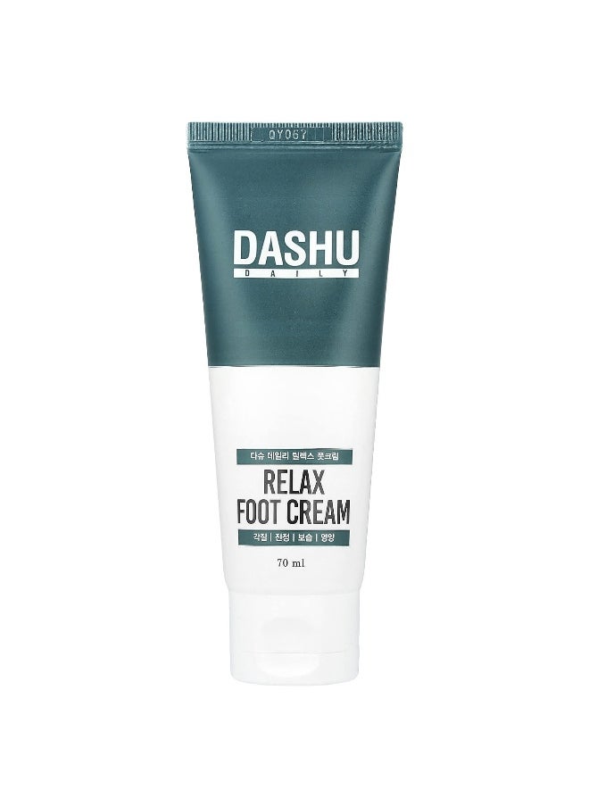 Dashu, Daily, Relax Foot Cream, 70 ml