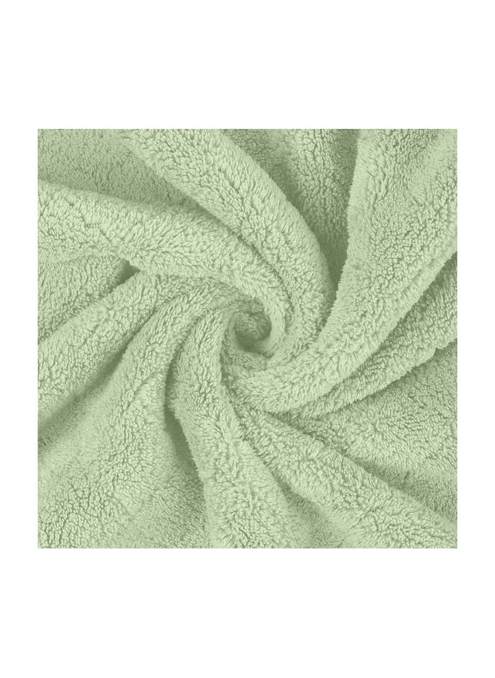 Cotton Plain Bathrobe Pista Green