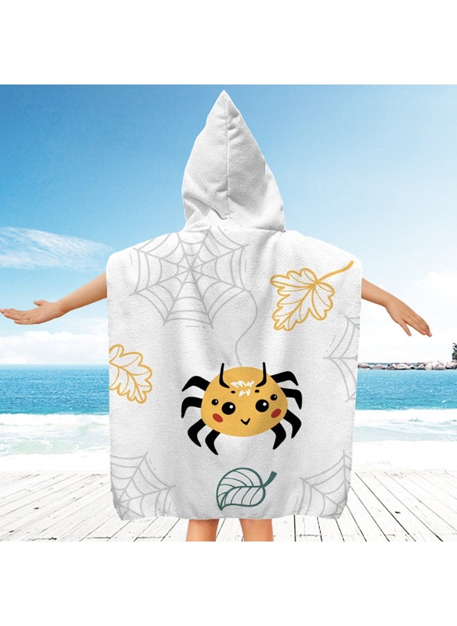 Kids Hooded Towel Cape - Microfiber Swim & Beach Bathrobe, Super Absorbent & Quick-Dry Towel for Children (60x60cm)