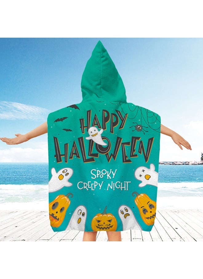 Kids Hooded Towel Cape - Microfiber Swim & Beach Bathrobe, Super Absorbent & Quick-Dry Towel for Children (60x60cm)