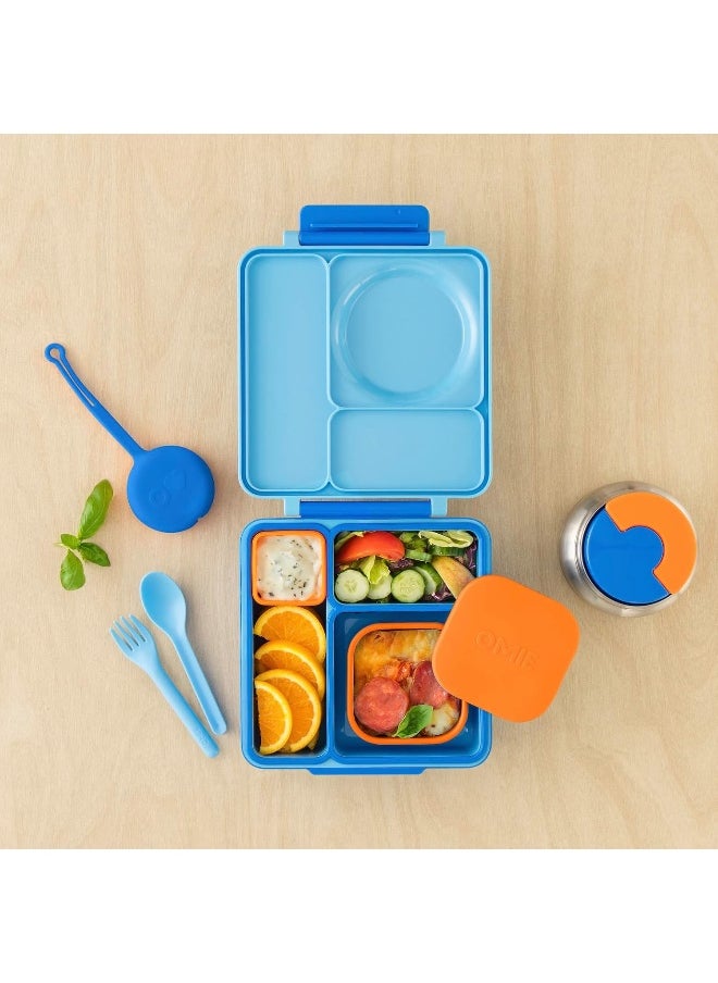 Omie OmieBox Silicone Leakproof Snack Containers To Go, Food Storage Containers with Lid, School Lunch Bento Container - BPA Free, Airtight, Dishwasher and Freezer Safe, Oven Safe - 9.4 ounces