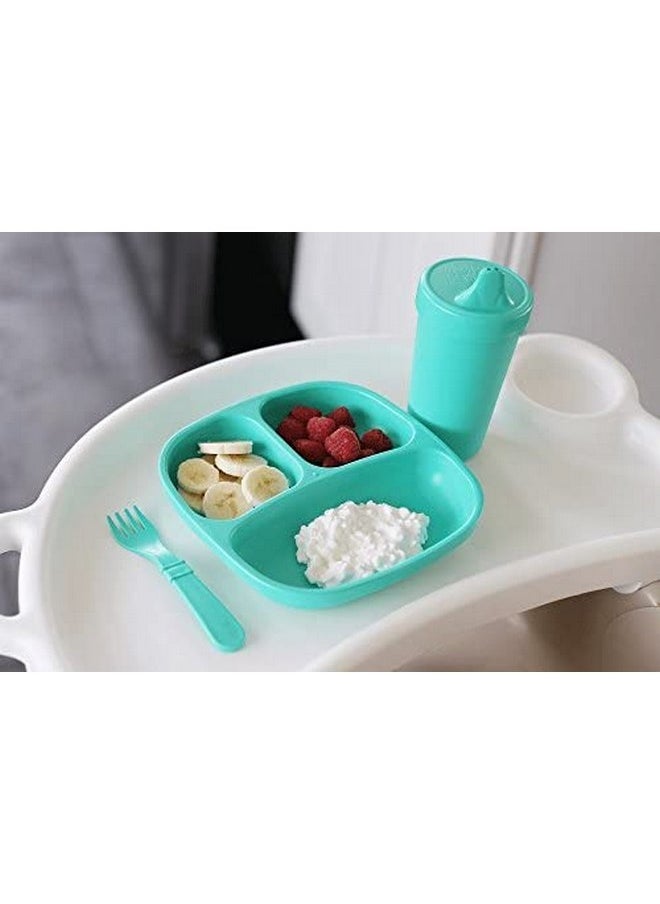Re-Play Made in USA Toddler Dinnerware Set - No-Spill Sippy Cup, 7