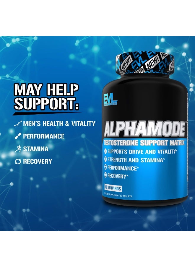 EVLution Nutrition, Alphamode, Testosterone Support Matrix, 60 Tablets
