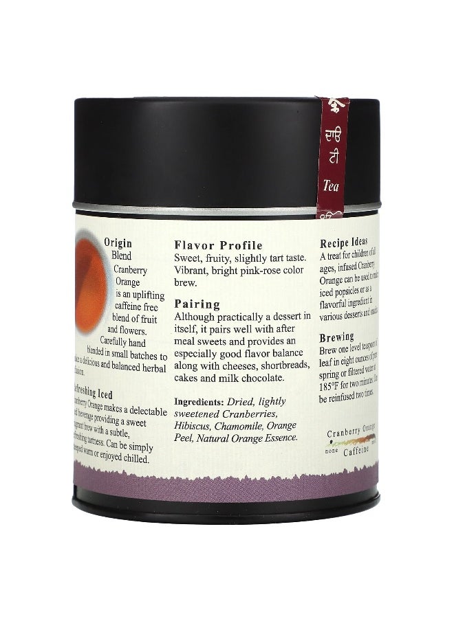 The Tao of Tea, Cranberry Orange Herbal Tea, Caffeine Free, 4 oz (114 g)