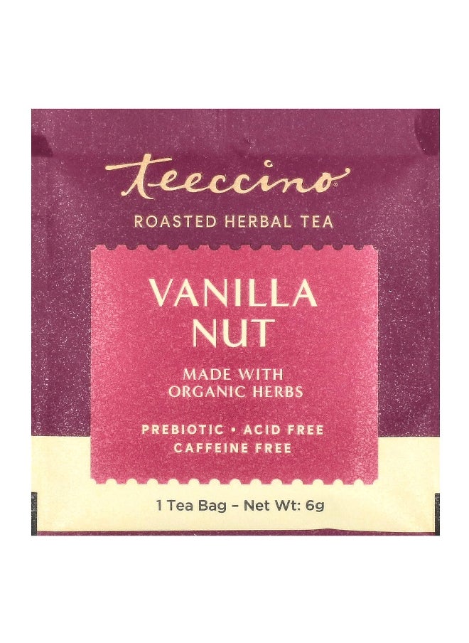 Teeccino, Roasted Herbal Tea, Vanilla Nut, Caffeine Free, 25 Tea Bags, 5.3 oz (150 g)