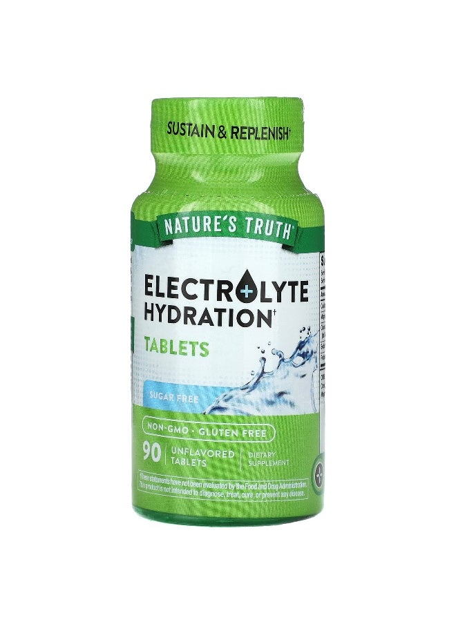 Nature's Truth, Electrolyte Hydration, Unflavored, 90 Tablets