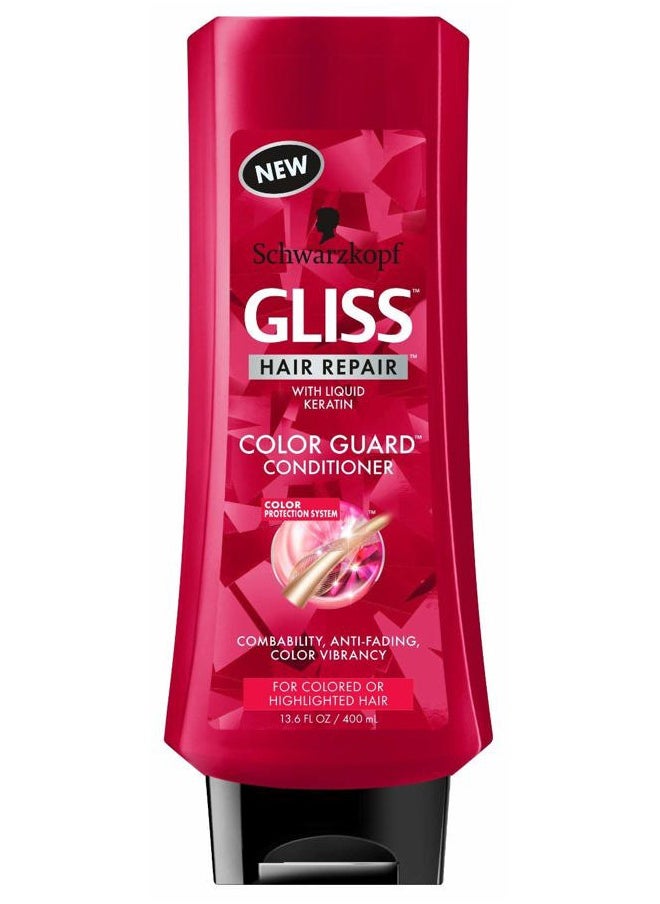 Gliss Conditioner Color Guard 13.6 Ounce (400ml) (2 Pack)
