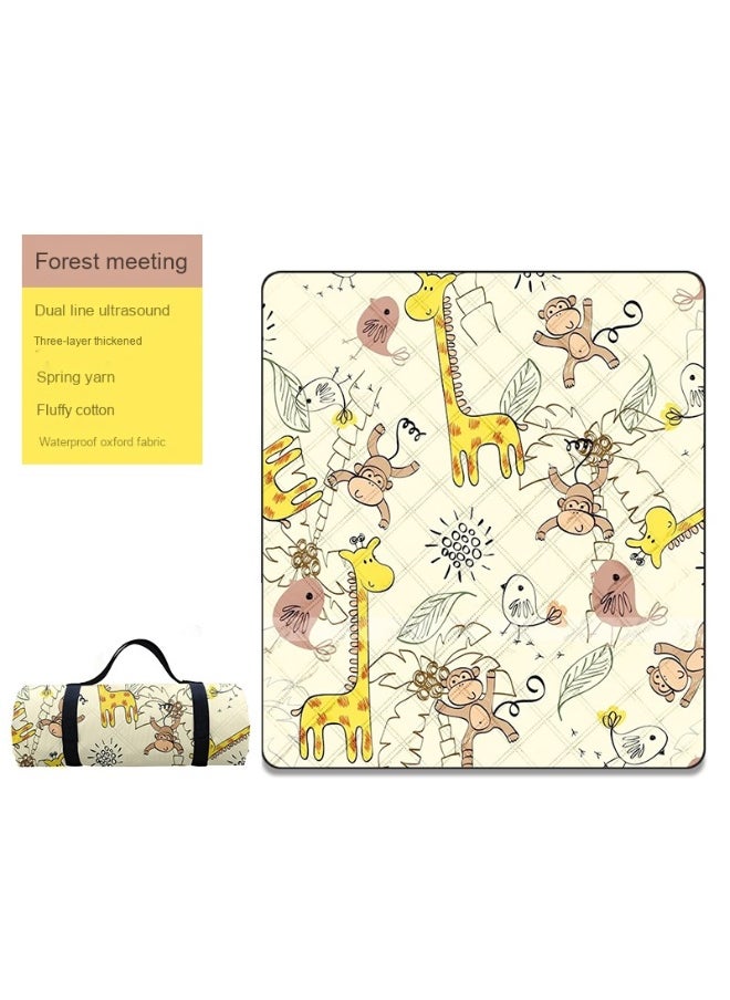 Outdoor Picnic Blanket - Thickened Moisture-Proof Portable Camping Mat