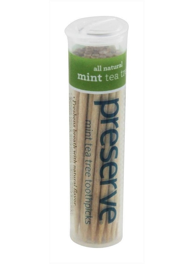 Flavored Toothpicks, Mint Tea Tree, 35 Count