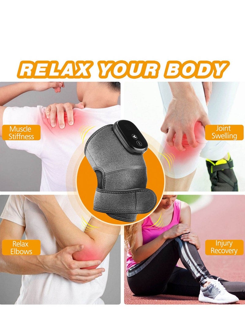 Electric heating massage knee and shoulder pads, intelligent infrared therapeutic device, wireless heating, multi-level temperature adjustment