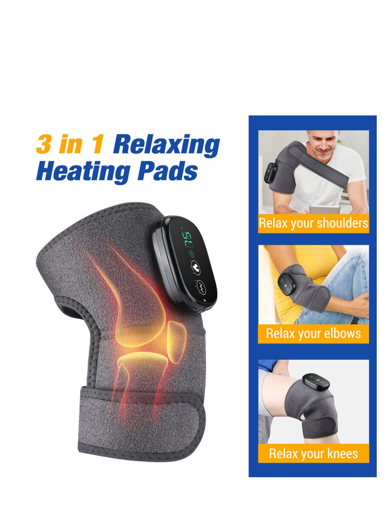 Electric heating massage knee and shoulder pads, intelligent infrared therapeutic device, wireless heating, multi-level temperature adjustment
