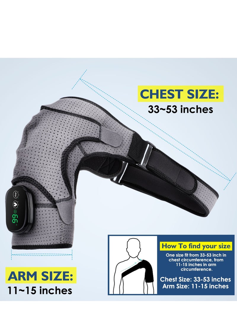 Heating massage shoulder pad, physical therapy massager, intelligent wireless adjustable temperature