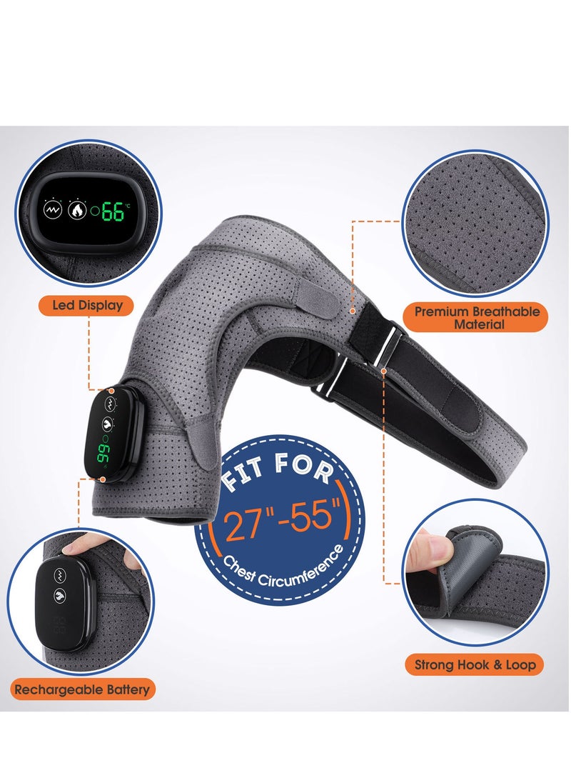 Heating massage shoulder pad, physical therapy massager, intelligent wireless adjustable temperature