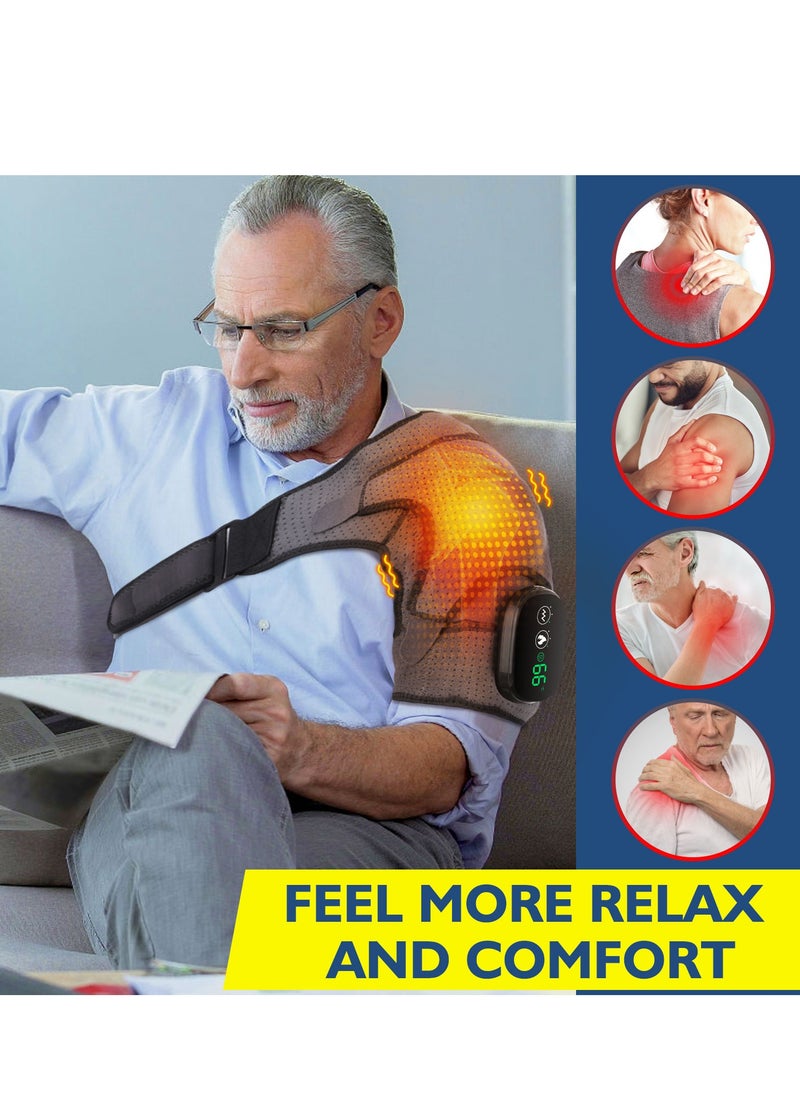 Heating massage shoulder pad, physical therapy massager, intelligent wireless adjustable temperature
