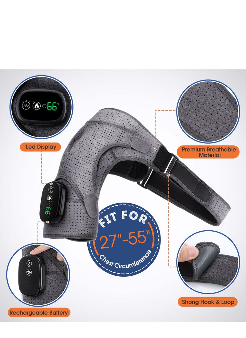 Heating massage shoulder pad, physical therapy massager, intelligent wireless adjustable temperature