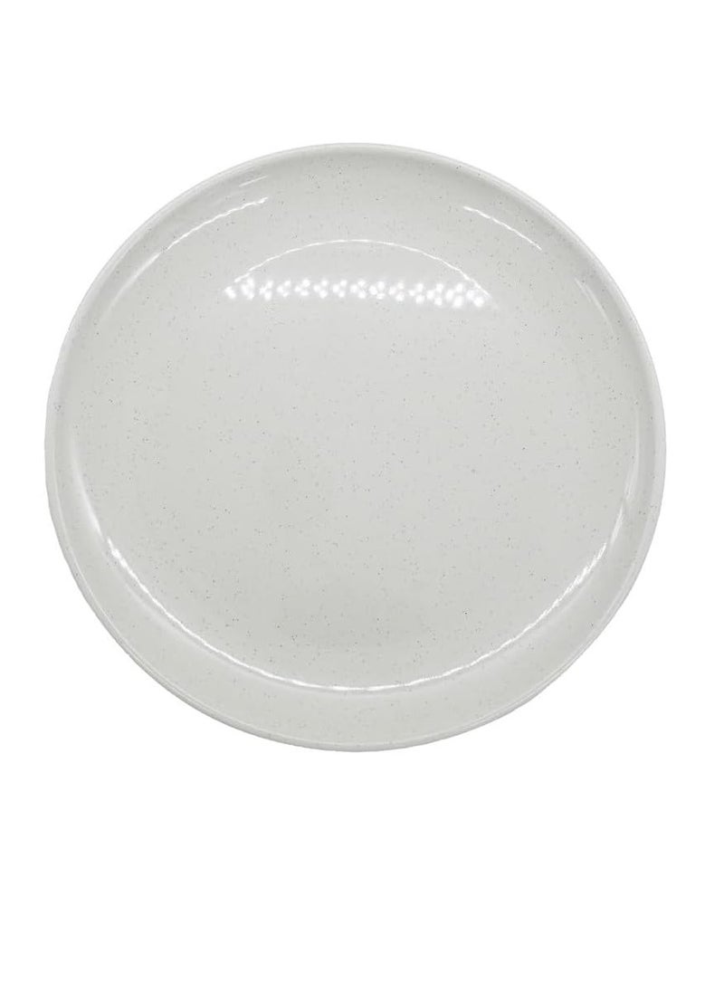 AKDC Melamine Coupe Plate Light Stone -14 Inch