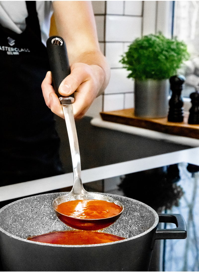 Mastercraft Masterclass Soft-Grip Stainless Steel Ladle, Carded