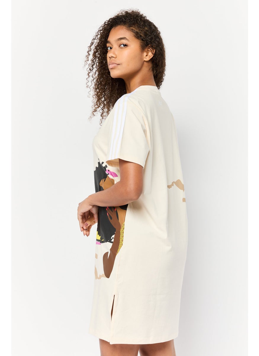 Women Sportswear Fit Short Sleeves Outdoor Dress, Multicolor