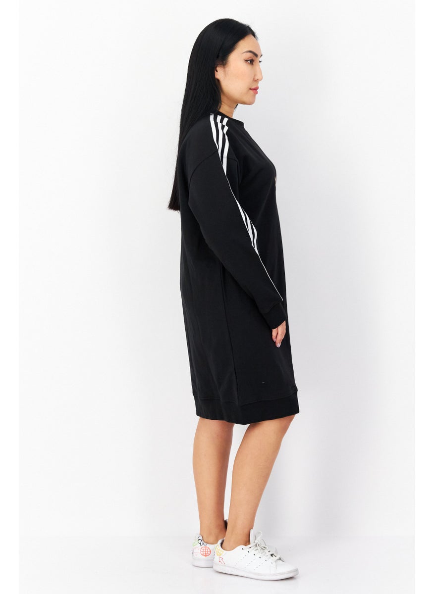 Women Sportswear Fit Training Dress, Black Combo
