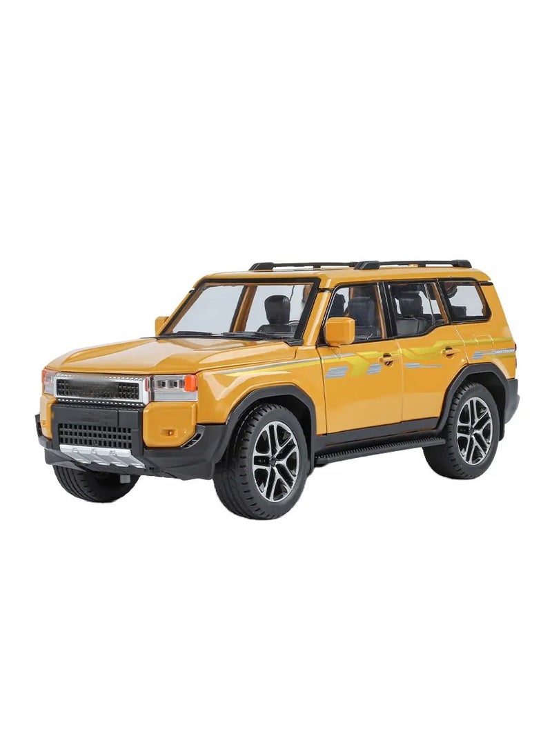 1:24 Scale Alloy SUV Model Car – Die-Cast Toy with Lights, Sounds & Pull-Back Action