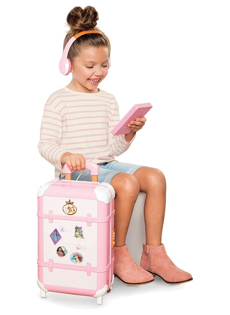 Disney Princess Style Deluxe Suitcase Set | Realistic Design | Travel Accessories | Pretend Play | Role Play | Gift for Girls | 