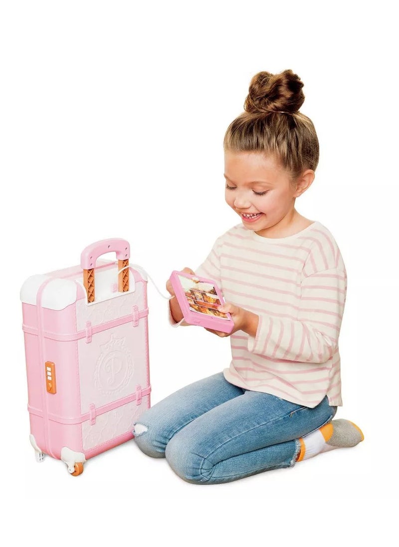 Disney Princess Style Deluxe Suitcase Set | Realistic Design | Travel Accessories | Pretend Play | Role Play | Gift for Girls | 
