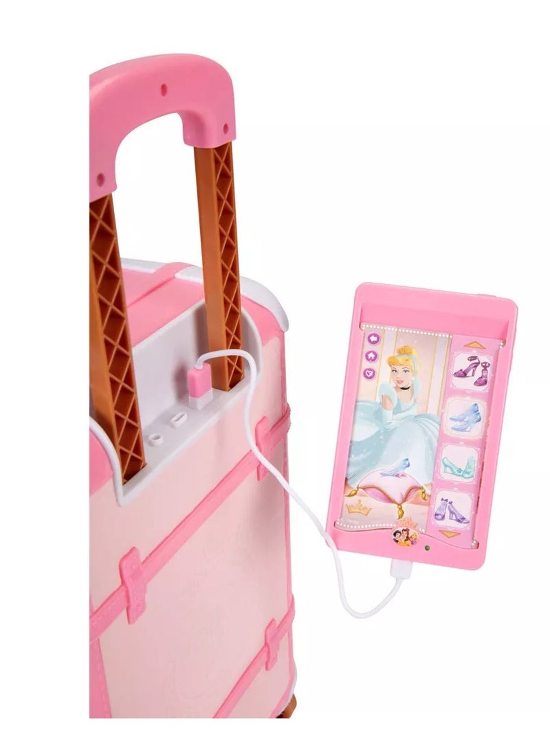 Disney Princess Style Deluxe Suitcase Set | Realistic Design | Travel Accessories | Pretend Play | Role Play | Gift for Girls | 
