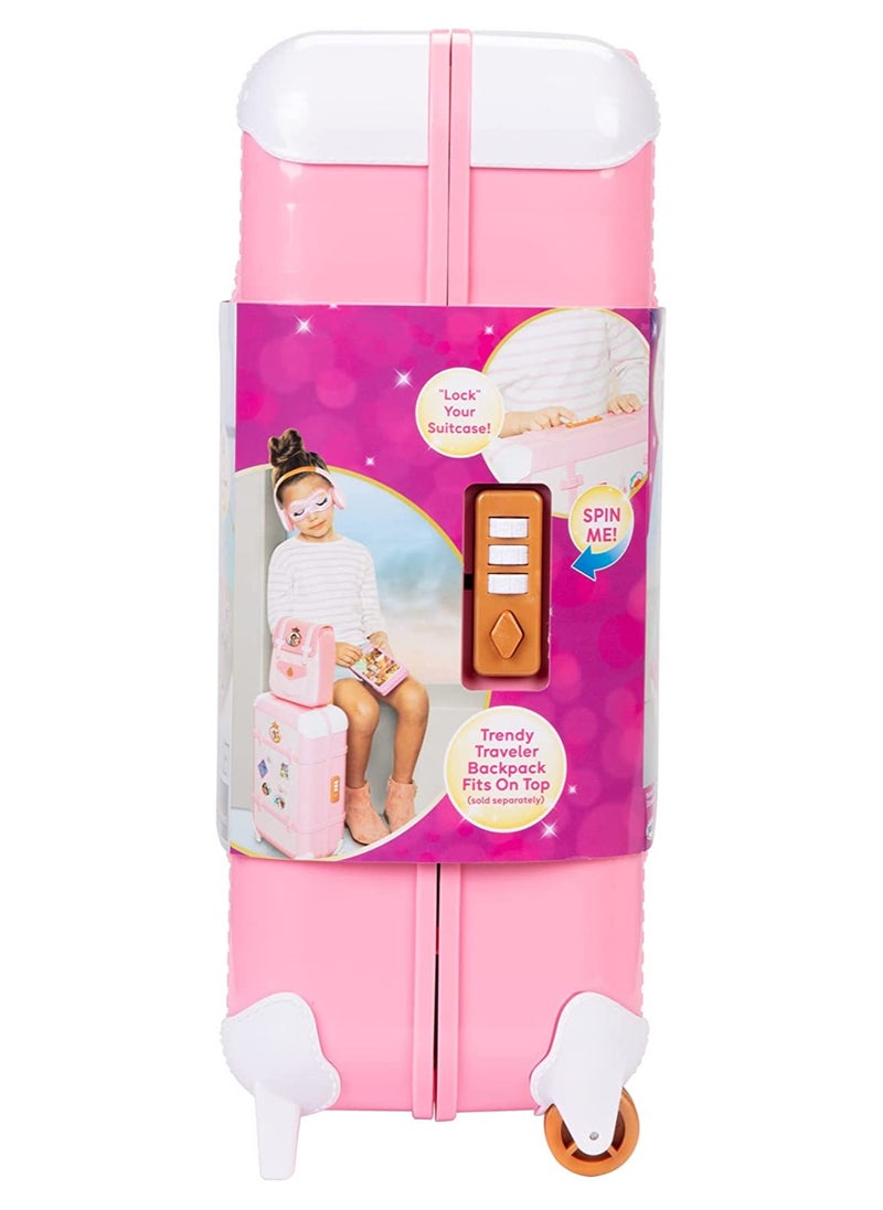 Disney Princess Style Deluxe Suitcase Set | Realistic Design | Travel Accessories | Pretend Play | Role Play | Gift for Girls | 