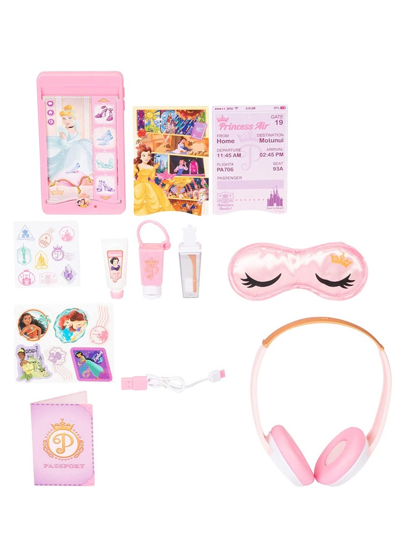 Disney Princess Style Deluxe Suitcase Set | Realistic Design | Travel Accessories | Pretend Play | Role Play | Gift for Girls | 