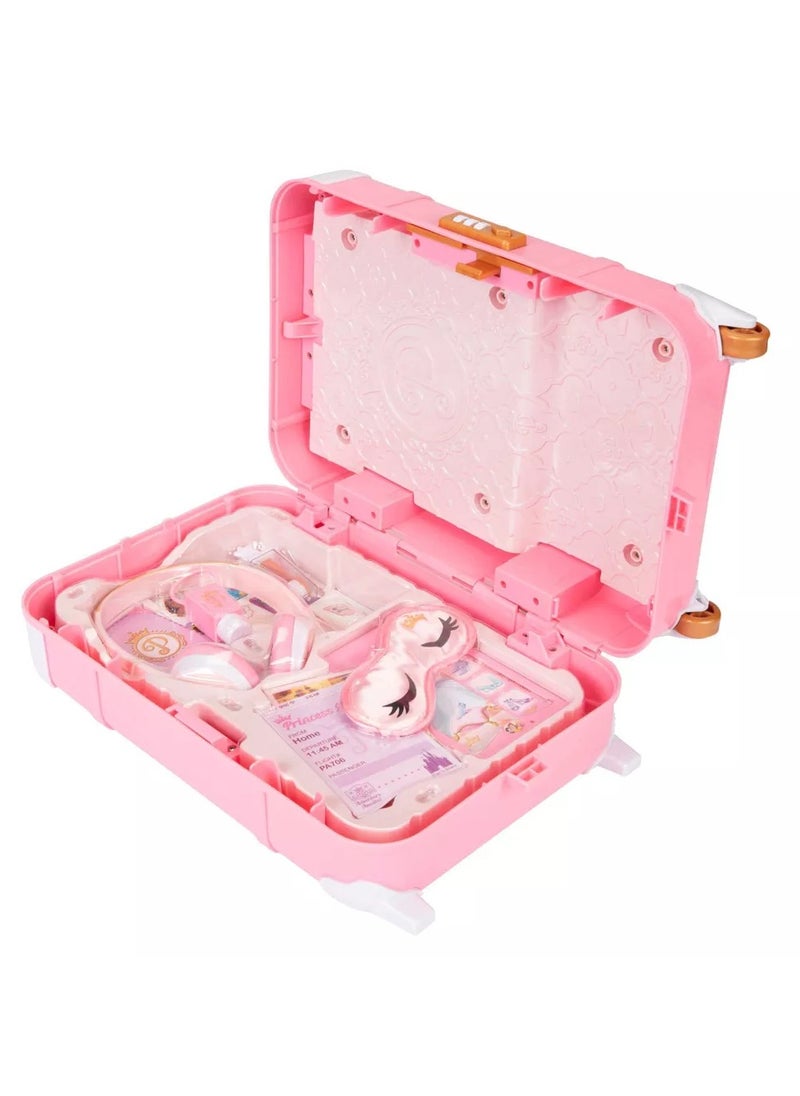 Disney Princess Style Deluxe Suitcase Set | Realistic Design | Travel Accessories | Pretend Play | Role Play | Gift for Girls | 