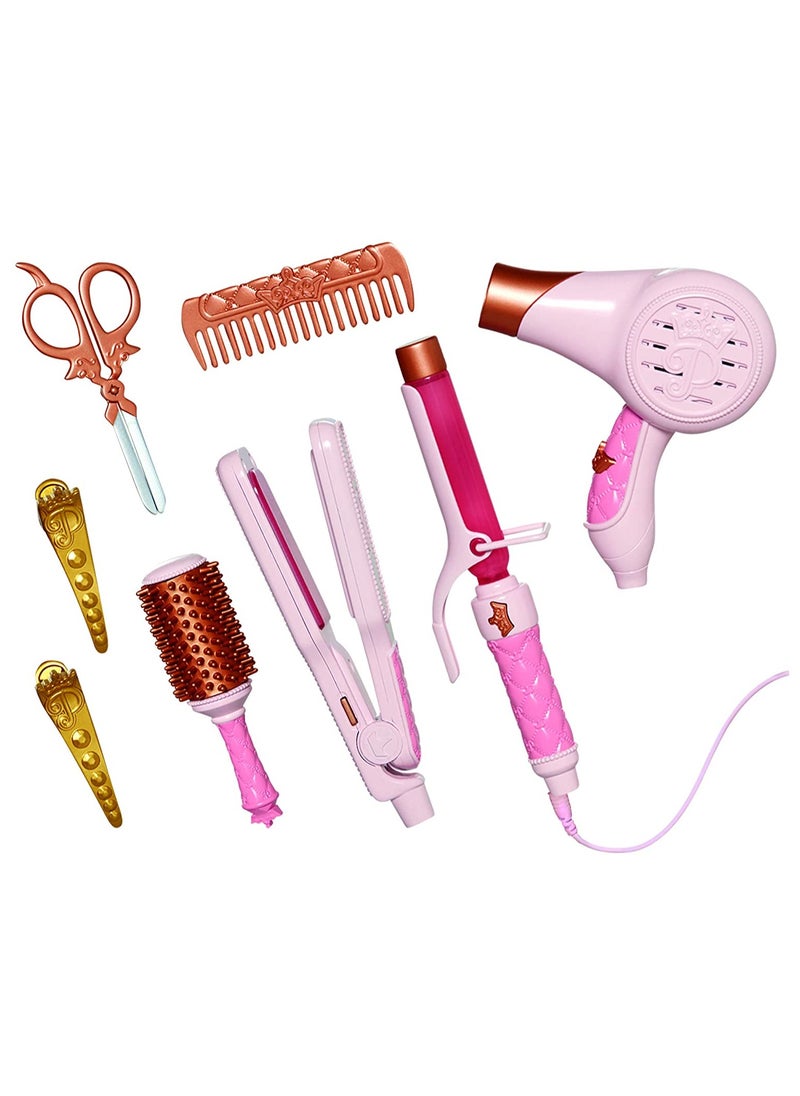 Disney Princess Style Travel Vanity Set, Battery Operated | Realistic Beauty Accessories | Pretend Play Dress Up | Role Play | Fashion Dress Up | Beauty  Playset | Gift for Girls