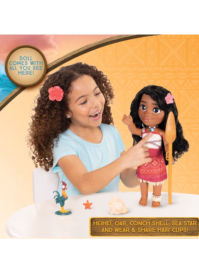 Moana 2 My Singing Friend 14-Inches, Battery Operated | Interactive Doll | Fashion Doll | Collectible Doll | Pretend Play | Dress Up | Gift for Kids