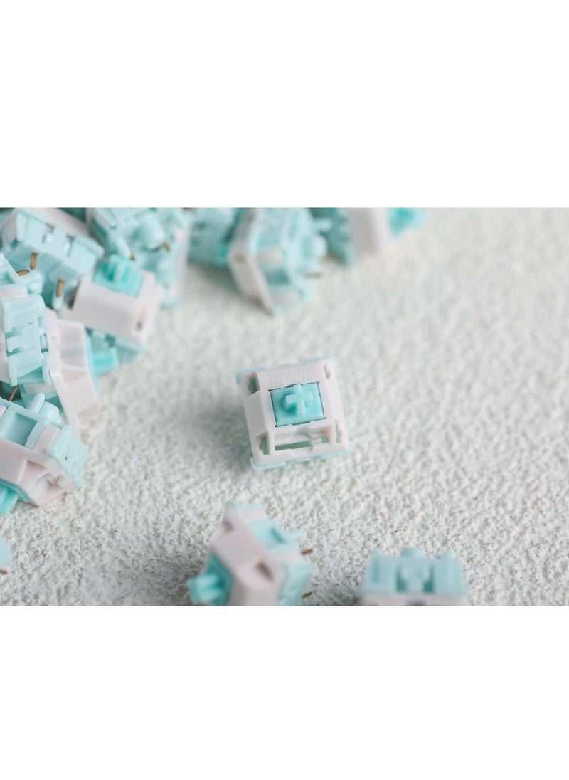 EPOMAKER Jade Blossom Mechanical Switch Set for Mechanical Keyboard, 30 Pieces 35gf Linear Switches,