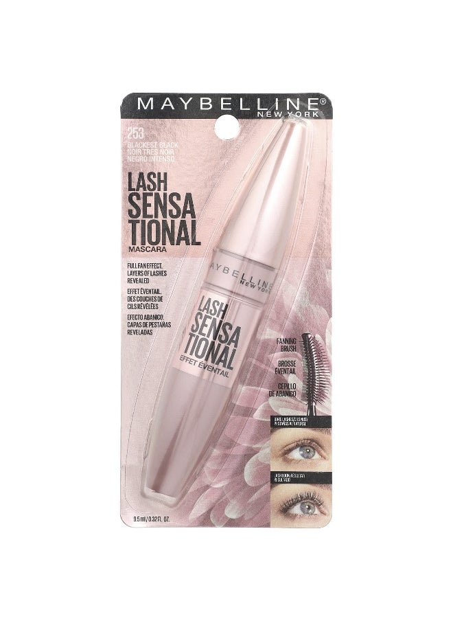 Maybelline, Lash Sensational Mascara, 253 Blackest Black, 0.32 fl oz (9.5 ml)