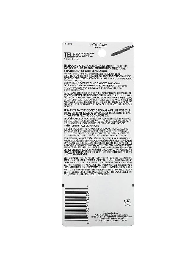 L'Oréal, Telescopic Original Mascara, 905 Black, 0.27 fl oz (8 ml)