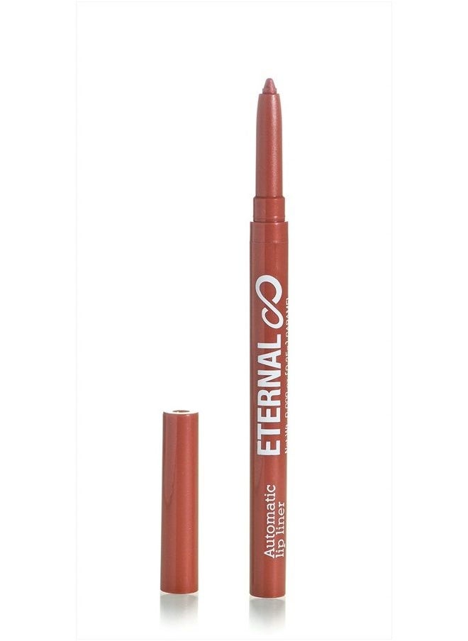 Automatic Twist Up Water Resistant Lip Liner – Easy Glide-on, Long Lasting and Non-Smudge Retractable Lip Pencil with Strong Pigments and Professional Creamy Matte Finish (Nude)