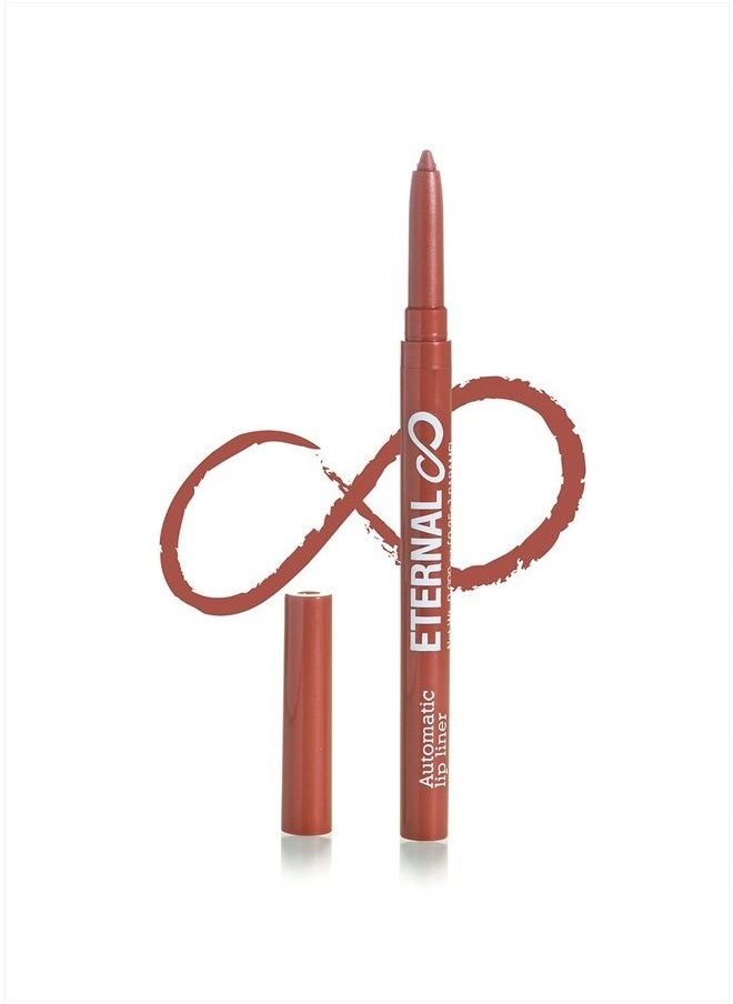 Automatic Twist Up Water Resistant Lip Liner – Easy Glide-on, Long Lasting and Non-Smudge Retractable Lip Pencil with Strong Pigments and Professional Creamy Matte Finish (Nude)