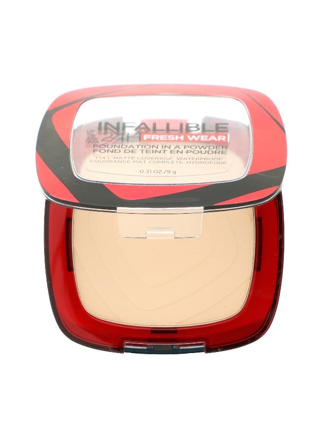 L'Oréal, Infallible 24H Fresh Wear, Foundation In A Powder, 10 Porcelain, 0.31 oz (9 g)