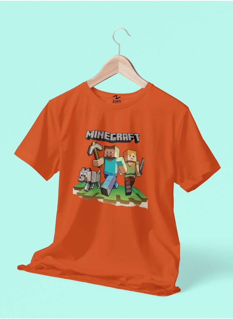 Minecraft Gold Gems Design Boy's T-Shirt